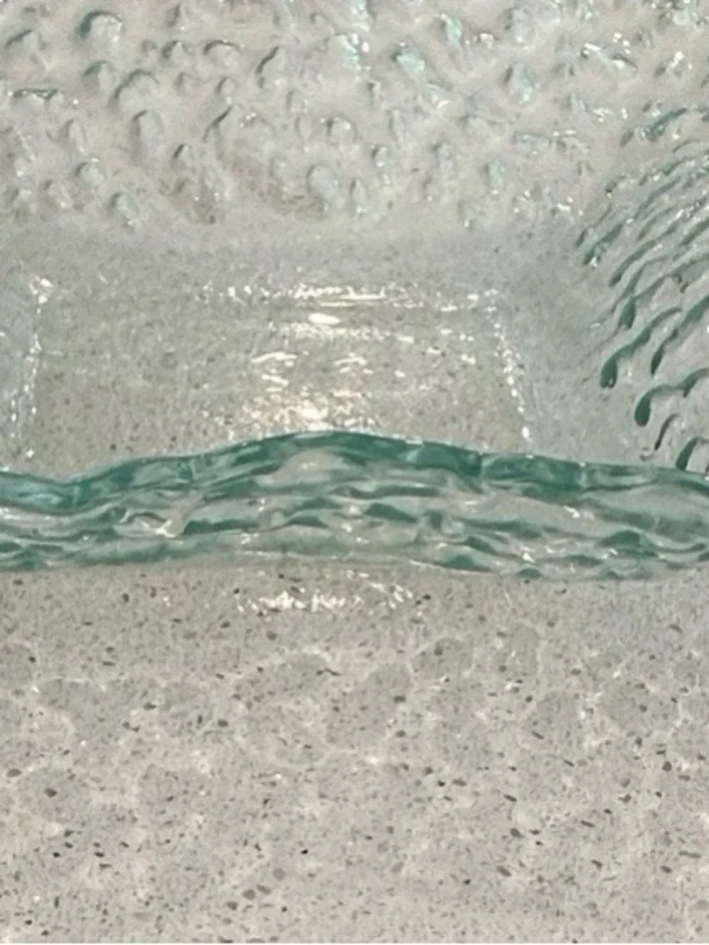Clear Textured Glass Decorative Bowl - Home Art